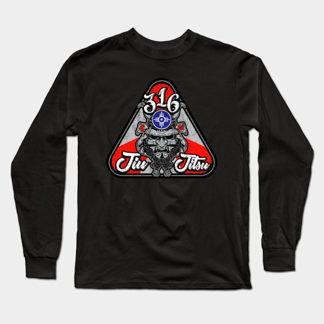 316 Jiu Jitsu Long Sleeve T-Shirt by redbaron_ict